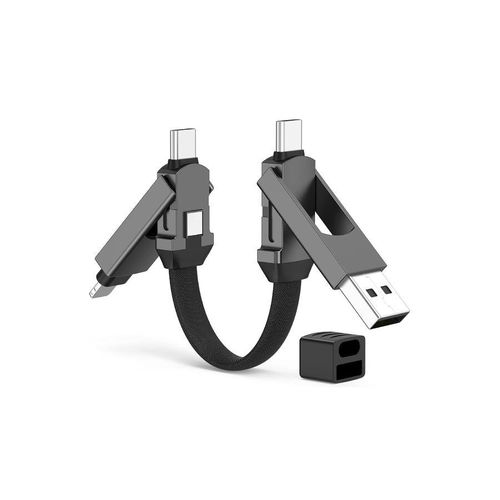Câble de charge et de données multi-USB : câble EDC court pour connecteurs Lightning CA