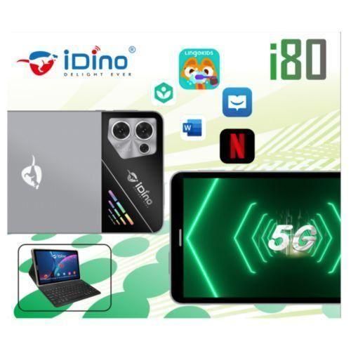 Tablette IDino. I80 Un Clavier, Une Souris Et Une Oreillette Bluetooth Gratuits - 256Go - 6Go Ram 7 Pouce Android 12 3000mAh 5G-bleu