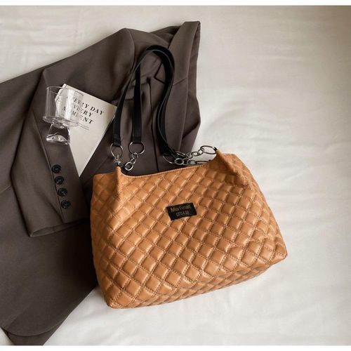 Sac main cabas marron grande capacit pour femme