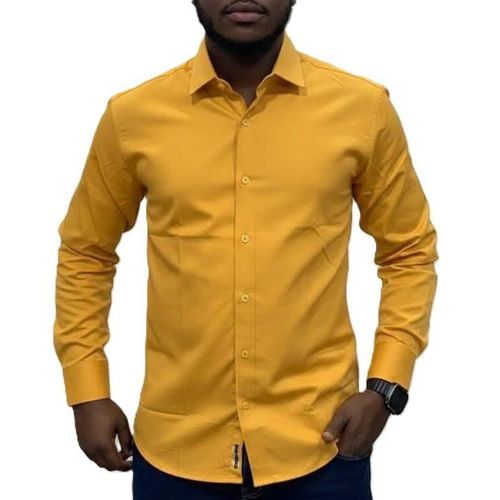 Chemise De Bureau Classique A Manches Longues Pour Homme