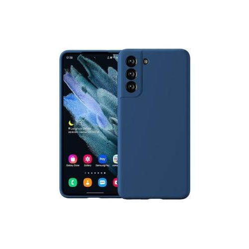 Coque En Silicone Compatible Samsung Galaxy S21 FE Avec antichoc - BLEU