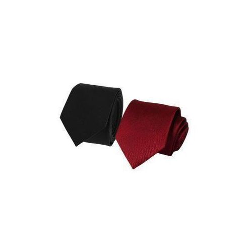 Cravate Rouge Bordeaux & Noir