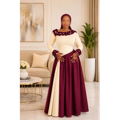 Robe longue élégante – Ensemble chic
