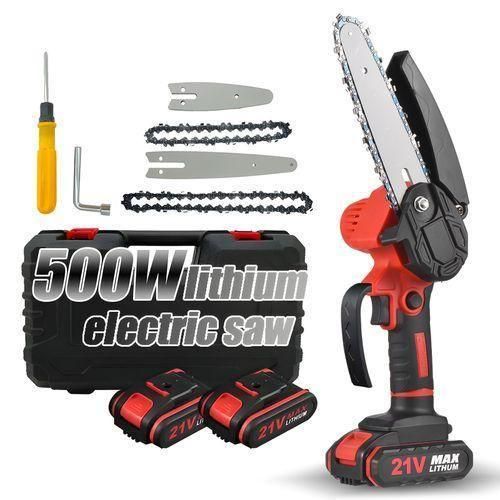 PACK MINI-TRONÇONNEUSE ÉLECTRIQUE 21V – KIT COMPLET AVEC MALLETTE