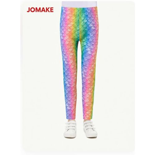 Leggings motif écailles de poisson pour filles 2-9 ans