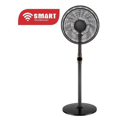 Ventilateur Sur Pieds 16 Silencieux (STV-1655T) -Noir - 40W-8 Pales- 3 Vitesses