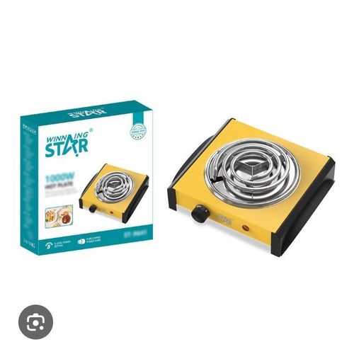 Rechaud electrique - réchaud à courant - réchaud électrique - cuisinière électrique - Plaque Chauffante Électrique Portable - jaune