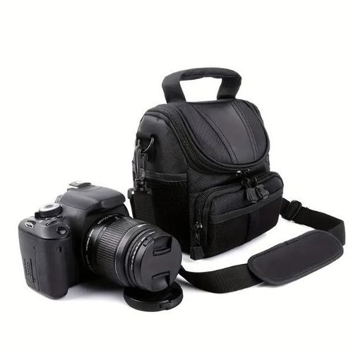 Sac à dos pour appareil photo - Étui de voyage léger en nylon avec plusieurs compartiments, bandoulière réglable et poches pour accessoires