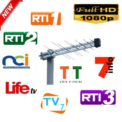 Antenne TV TNT D'Extérieur HD Full
