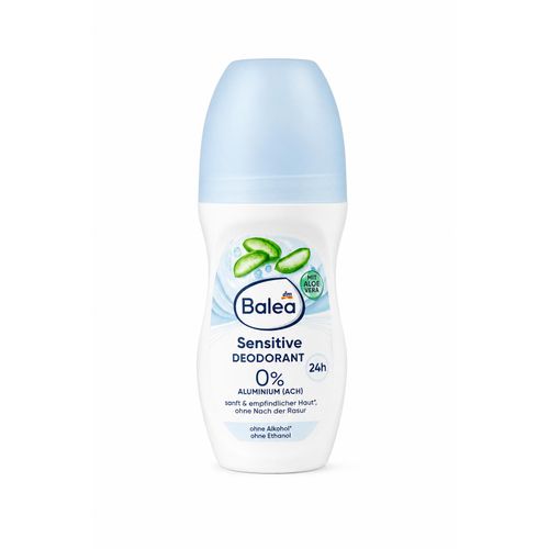 Déodorant Roll-On Balea Sensitive Aloe Vera 24H – 0% Aluminium