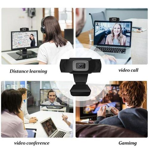 Caméra voix pour ordinateur USB 1080P - noir