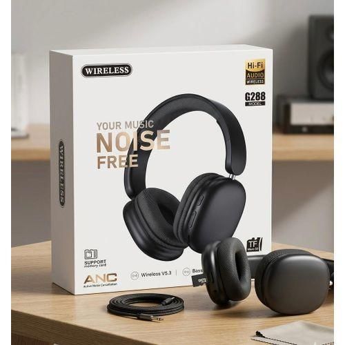 Casque Bluetooth Sans Fil G288 - Réduction de Bruit Active (ANC) - Hi-Fi Audio - Support Carte SD/TF - MULTICOLORE
