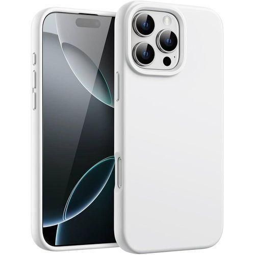 DEUX Coque En Silicone Compatible iPhone 12 Pro - Blanc et noir