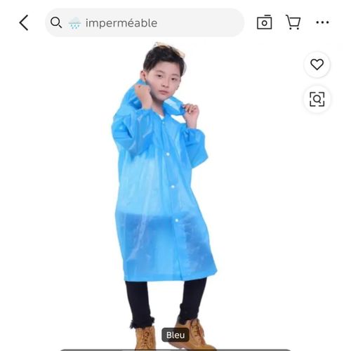 Imperméable pour enfants - bleu