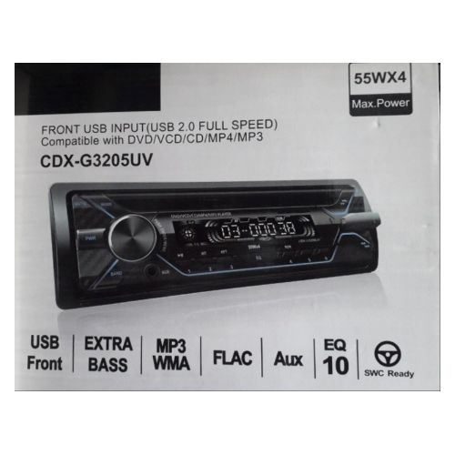 Poste Auto CD,Radio FM,Bluetooth - Noir