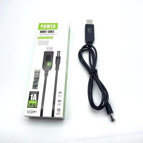 Cable d’Alimentation fibre optibre par powerbank - Power Boost Cable - Internet Sans Coupure - Spécial Maison & Bureau
