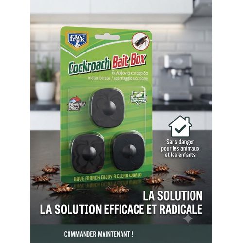 Puissant Appât anti cafards