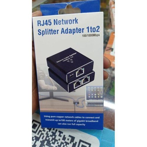 répartiteur Ethernet 1000 Mbps 1 vers 2 connexion simultanée de 2 appareils