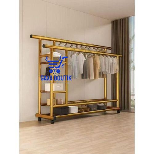 Porte-vêtements et étagère de rangement - 154,5 cm x 150 cm