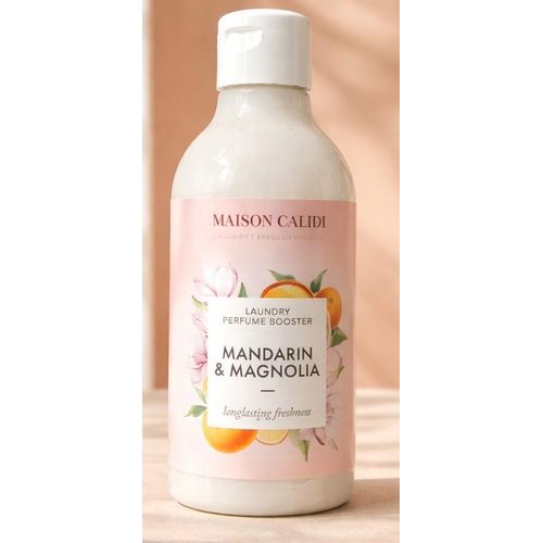 Parfum de linge liquide, Maison Calidi , Mandarin et Magnolia , 300 ml, Fraîcheur Longue Durée. Parfait pour machine à laver, ou lavage à la main . Importé de France