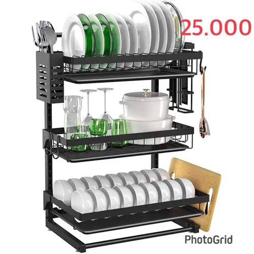 Rangement de vaisselle noir