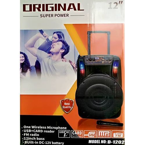 HAUT Parleur Enceinte Sono Portable 1 Micros + 1 Télécommande + 1 Chargeur