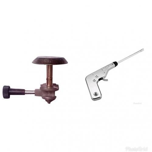 Tête De Bouteille De Gaz Butane+Allume Gaz - Gris