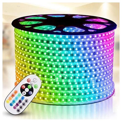 Ruban LED RGB multicolore étanche 220V 100 Metres