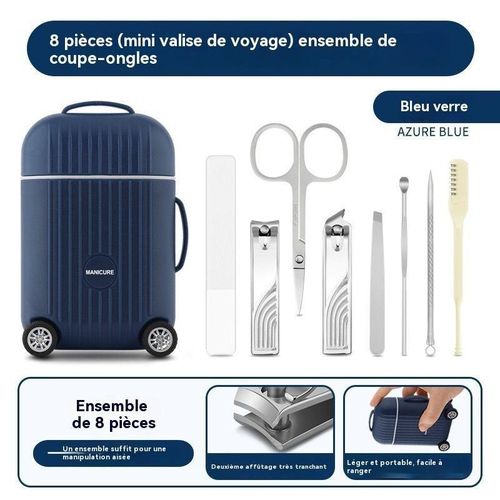 Nouveau kit de valise Ensemble de coupe-ongles multifonction complet