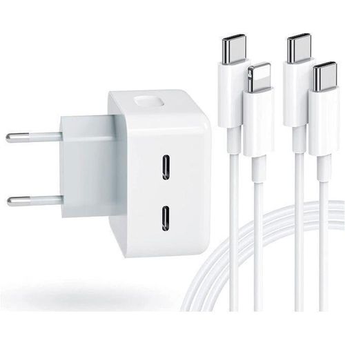 Nouveau Chargeur Compatible IPhone 35W Double Port USB-C 2 Portes C Pour IPhone 1112131415 BBV