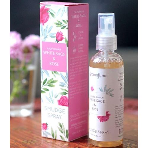 Spray D'ambiance Aromafume Sauge Blanche Et Rose De Californie