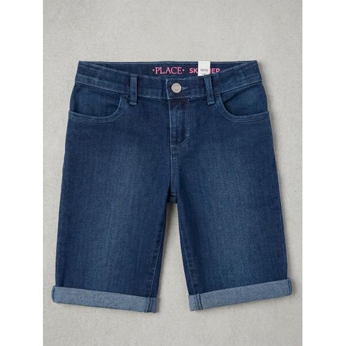 Short Bermuda en Denim Super Stretch pour Enfant – Délavage Indigo Classique - 10 ans
