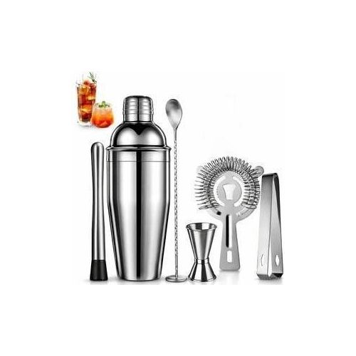 Coffret Barman Complet 5 Accessoires – Kit Mixologie Inox