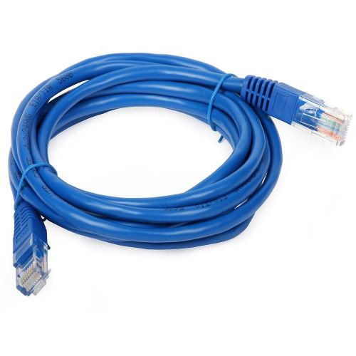 Câble Ethernet Cat 6 haut débit 10 Mètre, câble réseau Internet, plus rapide que le Cat5e pour PS4, jeux vidéo, modem, routeur, bleu