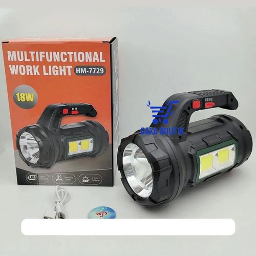 Lampe de poche rechargeable noir