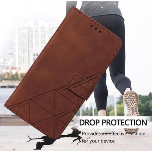 Etui A Rabat Redmi Note 13 Pro Plus + Antichoc - Marron