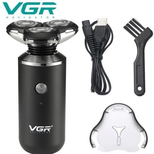 V-317 Rasoir Pour Hommes Rechargeable Par USB à Trois Têtes - Noir