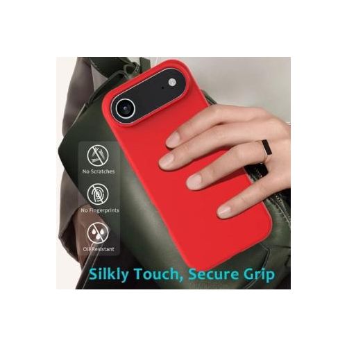 Coque En Silicone Compatible Pour iPhone 17 Air Ave Antichoc - ROUGE
