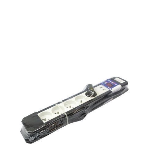 Rallonge - 1695-3 - 5 Prises + 2 USB - 3m - Noir/ Blanc