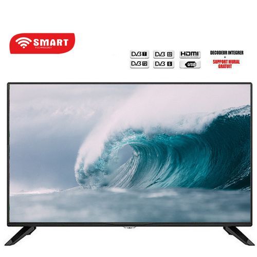 TV LED HD 32" - Régulateur & Décodeur Intégrés Noir - Garantie 12 Mois