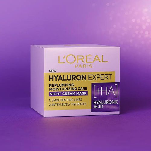 Crème de Nuit Repulpante L'Oréal Hyaluron Expert 50 ml