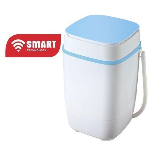 Mini Machine a laver STMLS-5K Semi-Automatique- 5Kg- Lavage et Essorage- Bleu-Blanc-Garantie 24 Mois.