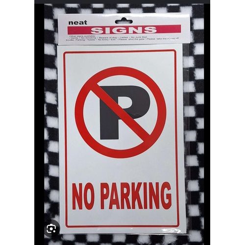 Panneau de Signalisation no parking - Haute Visibilité et Sécurité Résistant aux Intempéries