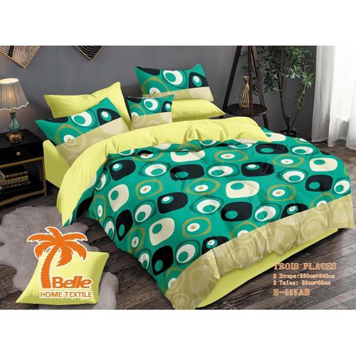 Lot de 2 Draps et 2 Taies - Confort et Élégance pour Lit 3 Places