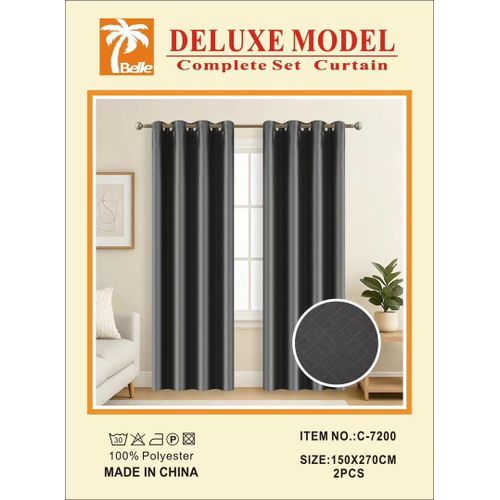 Rideaux deluxe model-ensemble de rideaux élégants 2pièces pour salon et chambre