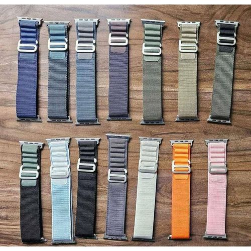 BRACELET NYLON COMPATIBLE APPLE WATCH, T800, T900, S9ULTRA et Autres