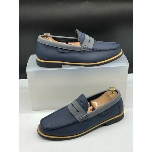 Mocassins Homme bleu marine
