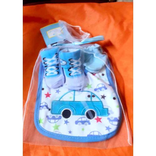 Kit Bavoir + Gant + Chaussette Pour Enfant