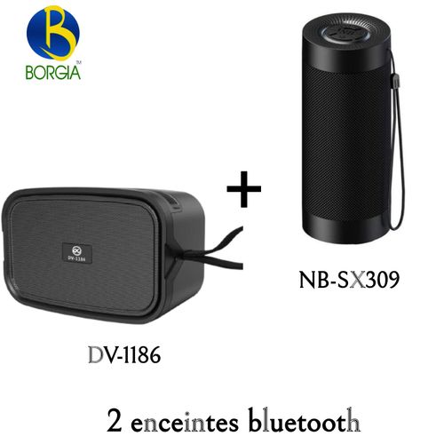 2 enceintes bluetooth (DV-1186 + NB-SX09)