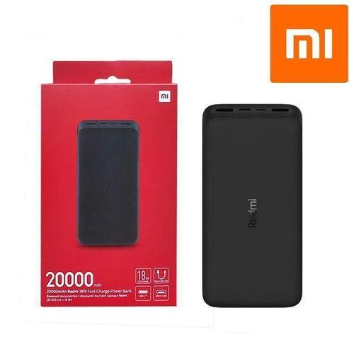 Power Bank 20 000 mAh 74 Wh 18 W 3,6 A, charge rapide entrée micro USB et USB-C pour Tout types de Telephones